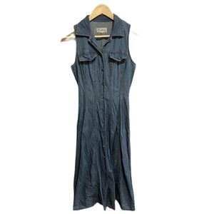 Paris Blues Vintage Denim Maxi Dress